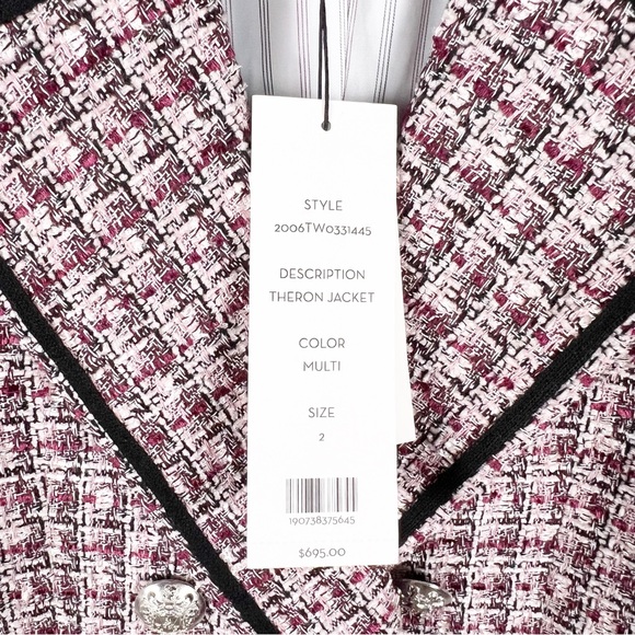 NWT Veronica Beard Theron Tweed Blazer Size 2 - Picture 9 of 12